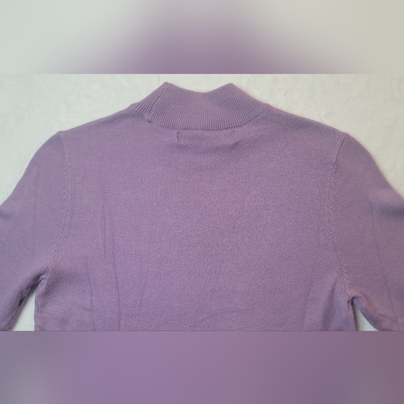 Vera Moda Happiness Long Sleeve Fit & Flare Sweater Dress In Lavendula Sz Small? - Picture 11 of 16